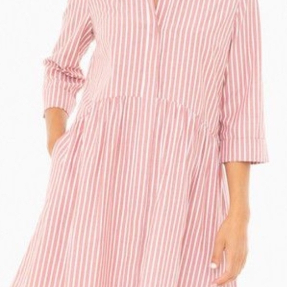 Tuckernuck Pink Striped Long Sleeve Dress - Picture 1 of 8
